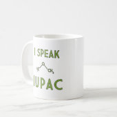 Ich spreche IUPAC Kaffeetasse (Vorderseite Links)