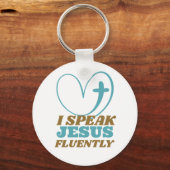 Ich spreche Jesus fließend Schlüsselanhänger (Vorderseite)