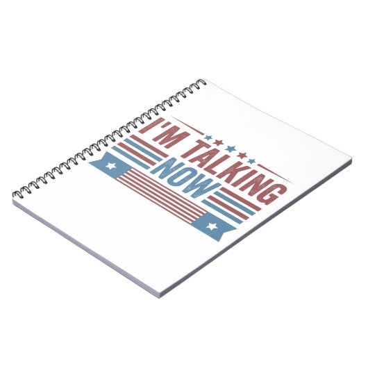 Ich spreche jetzt von Trump Kamala, einer Präsiden Notizblock (Linke Seite)