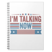 Ich spreche jetzt von Trump Kamala, einer Präsiden Notizblock (Vorderseite)