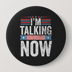 Ich spreche jetzt von Trump Kamala Präsident Debat Button