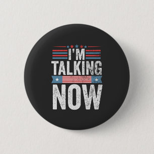 Ich spreche jetzt von Trump Kamala Präsident Debat Button