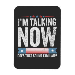 Ich spreche jetzt von Trump Kamala Präsident Debat Magnet