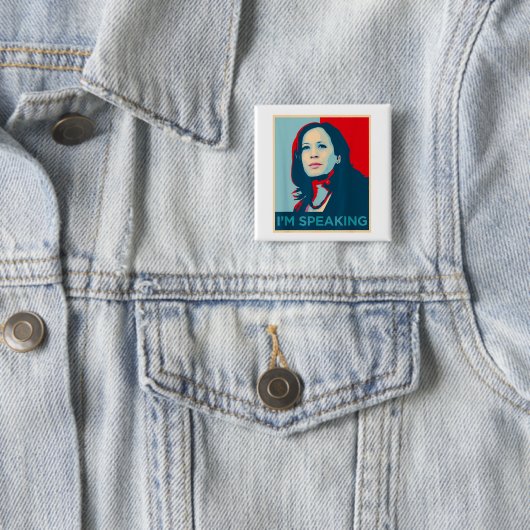 Ich spreche Kamala Harris Button (Beispiel)
