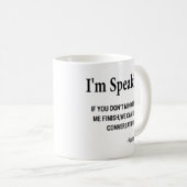 Ich spreche - Kamala Harris Debatte Feminismus Bid Kaffeetasse (VorderseiteRechts)