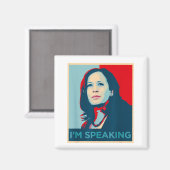 Ich spreche Kamala Harris Magnet (Vorderseite/Rückseite)