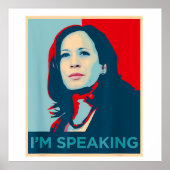 Ich spreche Kamala Harris Poster (Vorne)