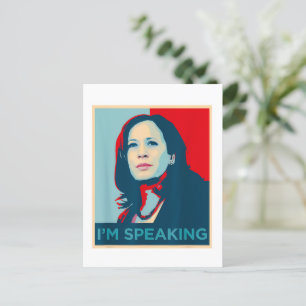Ich spreche Kamala Harris Postkarte