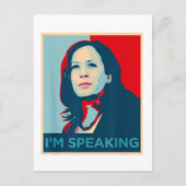 Ich spreche Kamala Harris Postkarte (Vorderseite)