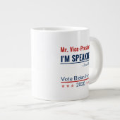 Ich spreche Kamala Harris Präsident 2024 Jumbo-Tasse (Vorderseite Rechts)