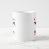 Ich spreche Kamala Harris Präsident 2024 Jumbo-Tasse (Vorderseite)