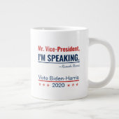 Ich spreche Kamala Harris Präsident 2024 Jumbo-Tasse (Rechts)