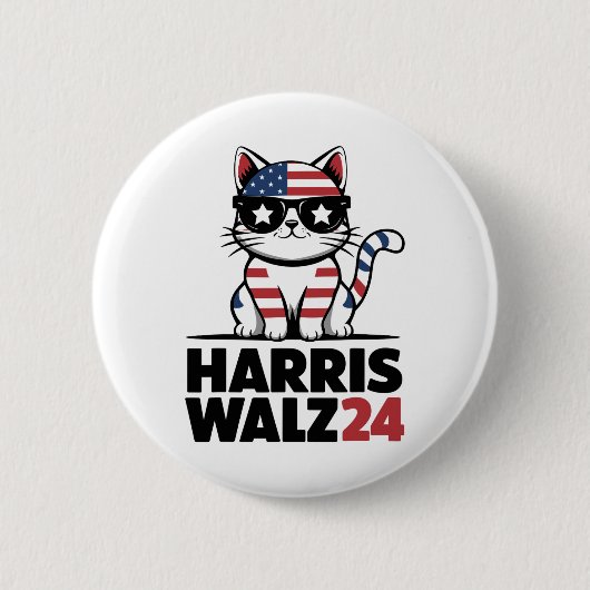 Ich spreche Kamala Harris Präsident Comma La Ameri Button (Vorderseite)