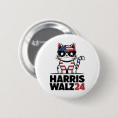 Ich spreche Kamala Harris Präsident Comma La Ameri Button (Vorne & Hinten)