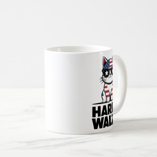 Ich spreche Kamala Harris Präsident Comma La Ameri Kaffeetasse (VorderseiteRechts)