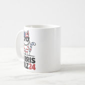 Ich spreche Kamala Harris Präsident Comma La Ameri Kaffeetasse (Vorderseite Links)