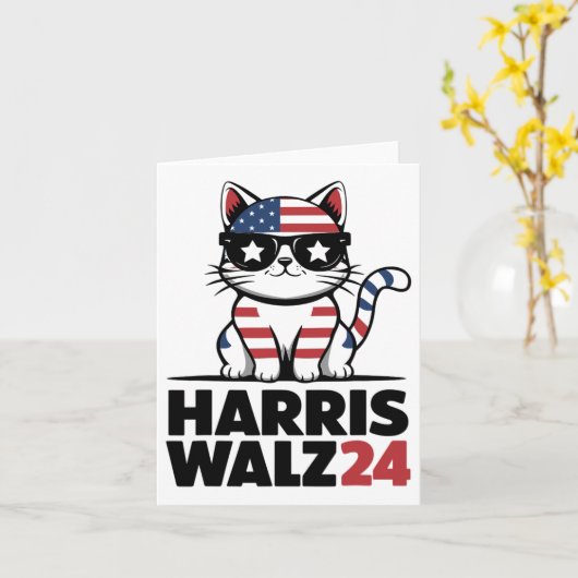 Ich spreche Kamala Harris Präsident Comma La Ameri Karte (Gelbe Blume)
