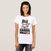 Ich spreche Kamala Harris Präsident Comma La Ameri T-Shirt (Vorne ganz)