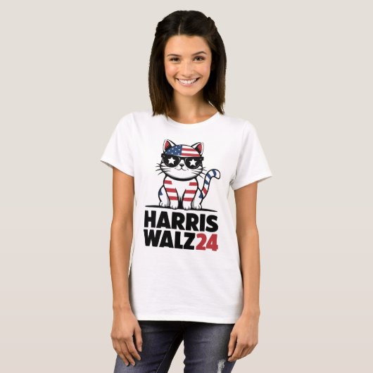 Ich spreche Kamala Harris Präsident Comma La Ameri T-Shirt (Vorne ganz)