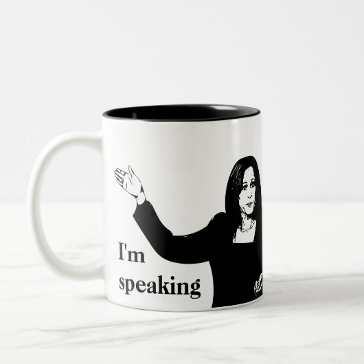 Ich spreche - Kamala Harris Tasse (Links)