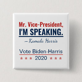 Ich spreche Kamala Harris Vizepräsidentin 2020 Button