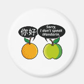 Ich spreche kein Mandarin Magnet (Vorne)