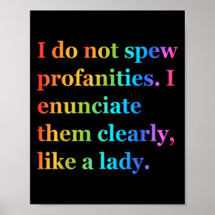 Ich spreche keine Prominente, die ich deutlich aus Poster