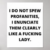 Ich spreche keine Prominenten, ich sage sie, lusti Poster (Vorne)