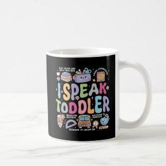 Ich spreche Kleinkind Buntes Schule Kritzel Lehrer Kaffeetasse
