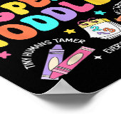 Ich spreche Kleinkindlehrer vor K zurück in die Sc Poster (Ecke)