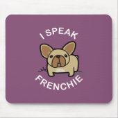 Ich spreche lila Frenchie - Mousepad (Vorne)