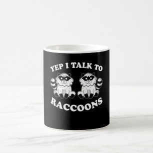 Ich spreche mit Raccoons Tier Panda Raccoon Motif Kaffeetasse