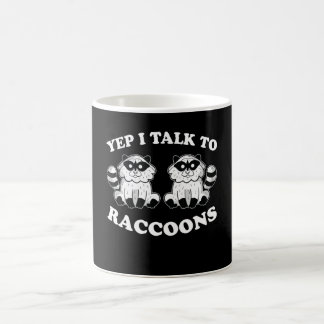 Ich spreche mit Raccoons Tier Panda Raccoon Motif Kaffeetasse
