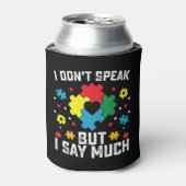 Ich spreche nicht, aber ich sage viel Aufklärung ü Dosenkühler (Kanne Vorderseite)