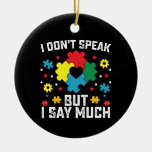 Ich spreche nicht, aber ich sage viel Aufklärung ü Keramik Ornament