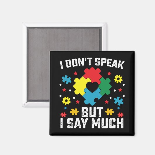 Ich spreche nicht, aber ich sage viel Aufklärung ü Magnet (Vorderseite/Rückseite)