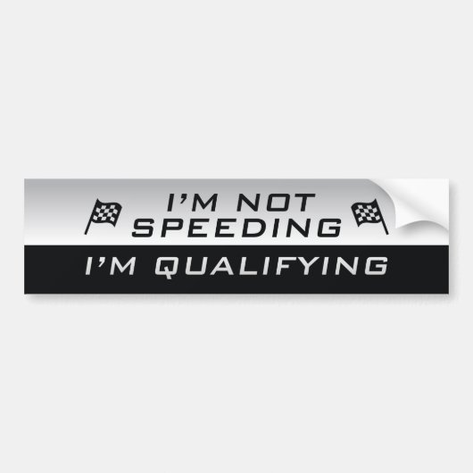 Ich spreche nicht, ich qualifiziere mich autoaufkleber (Vorne)