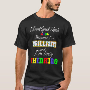 Ich spreche nicht viel Autismus Autistische Jungs  T-Shirt