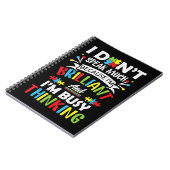 Ich spreche nicht viel, weil ich brillant und besc notizblock (Linke Seite)