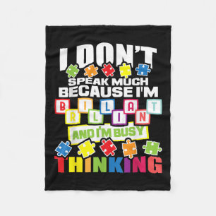 Ich spreche nicht viel, weil ich brilliant bin - A Fleecedecke