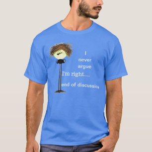 Ich spreche nie für gruseligen Typ T-Shirt