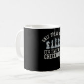 Ich spreche nur Checkmate Funny Chess Kaffeetasse (Vorderseite Links)