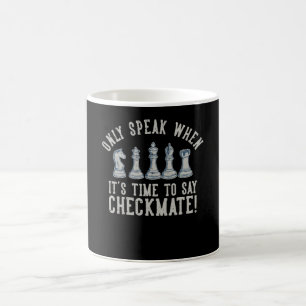Ich spreche nur Checkmate Funny Chess Kaffeetasse