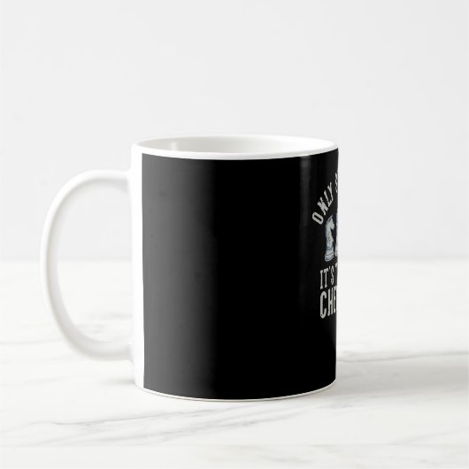 Ich spreche nur Checkmate Funny Chess Kaffeetasse (Links)