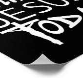 Ich spreche nur mit Jesus heute lustige Christlich Poster (Ecke)