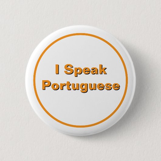 Ich spreche Portugiesisch Button (Vorderseite)