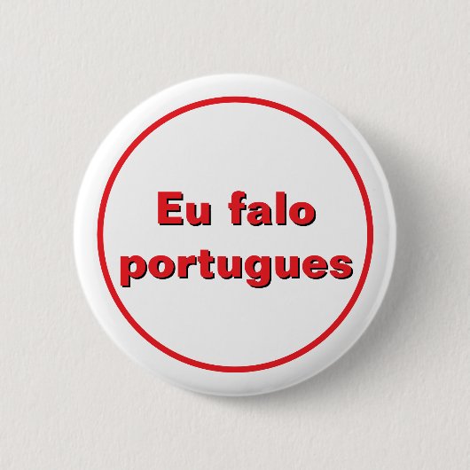 Ich spreche Portugiesisch Button (Vorderseite)