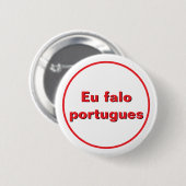 Ich spreche Portugiesisch Button (Vorne & Hinten)