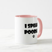 Ich spreche Pudel-Tasse Tasse (VorderseiteRechts)