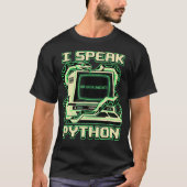 Ich spreche Python-Software T-Shirt (Vorderseite)